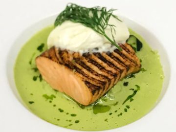 Hotel Knights Restaurant Salmon Pea Lumley Castle