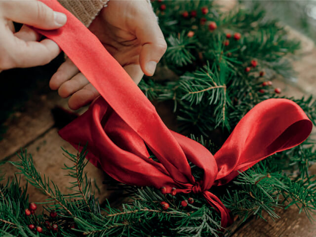 Festive Wreath Lumley Castle Hotel